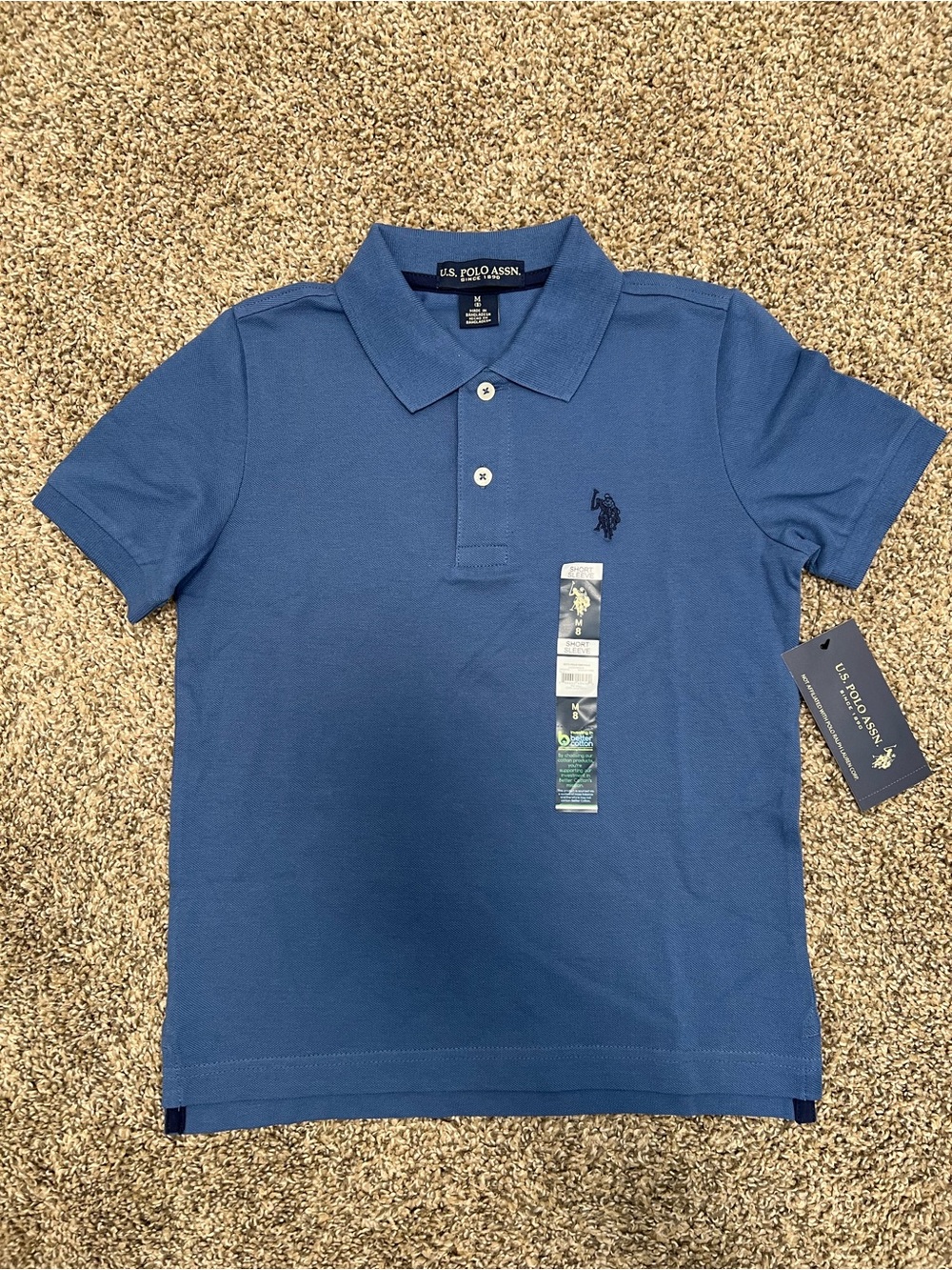 U.S. Polo Assn. Boys Blue Polo Shirt